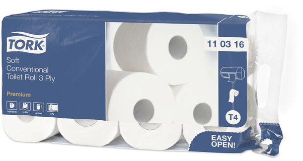 TORK Toilettenpapier 110316 72 Rollen 3-lagig weiß