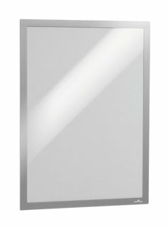 DURABLE Info-Rahmen 4873 DURAFRAME® 2 Stück A3 selbstklebend silber