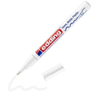 EDDING Glanzlackmarker 751 mit Rundspitze 1-2 mm weiß