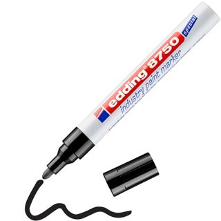 EDDING Industrielackmarker 8750 mit Rundspitze 2-4 mm schwarz