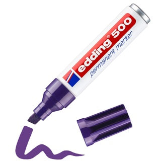 EDDING Permanentmarker 500 mit Keilspitze 2-7 mm violett