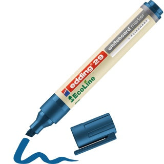 EDDING Whiteboardmarker EcoLine 29 mit Keilspitze 1-5 mm blau