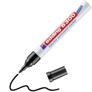 EDDING Industriepermanentmarker 8300 mit Rundspitze 1.5-3 mm schwarz