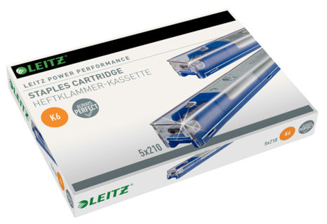 LEITZ Heftklammerkassette Power Performance K6 1050 Stück 26/6 Stahl