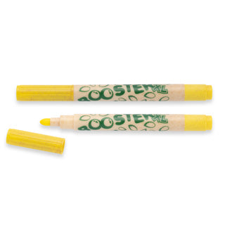 JOLLY Filzstift Booster XL Nature 12 Stück mit Rundspitze hellgelb