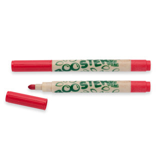 JOLLY Filzstift Booster XL Nature 12 Stück mit Rundspitze kirschrot