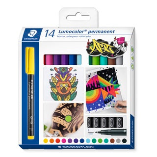 STAEDTLER Universalstift Lumocolor® 318 14 Stück permanent F 0.6 mm farbig sortiert
