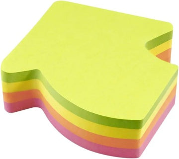 INFO NOTES Haftnotizen "geschwungener Pfeil" 200 Blatt 70 g/m² 67 x 68 mm farbig sortiert
