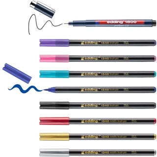 EDDING Einsteigerset "Happy Lettering" 9+2 Stück mit Pinselspitze farbig sortiert