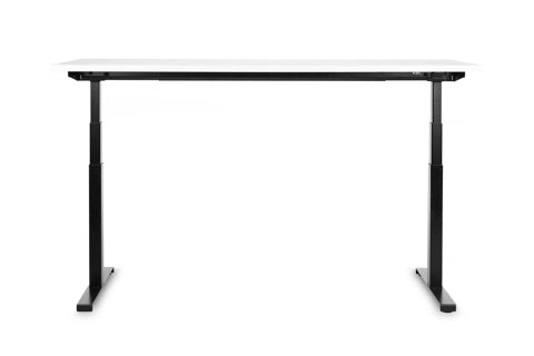 BAKKER ELKHUIZEN Schreibtisch WORK & MOVE 120 x 70 cm elektrisch höhenverstellbar weiß/schwarz