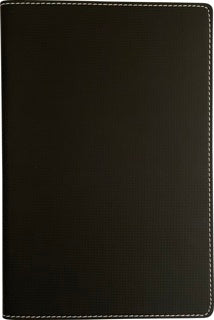 LEYKAM Notizbuch Denkzettel Luxury Nero DIN A5 192 Blatt kariert Flexicover 15 x 21 cm schwarz