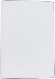 LEYKAM Notizbuch Denkzettel Luxury Tejido DIN B5 192 Blatt kariert Flexicover 17 x 24 cm weiß