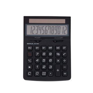 MAUL Taschenrechner ECO850 12-stellig Solarbetrieb schwarz