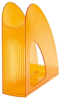 HAN Stehsammler Twin 1611 für DIN A4/C4 Polystyrol transluzent-orange