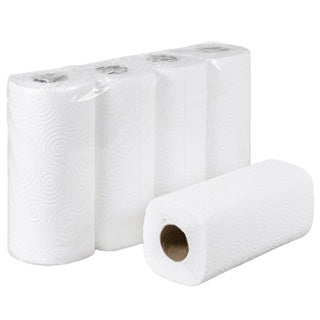 ECOLINE Küchenrolle 4 Rollen à 50 Blatt 3-lagig weiß