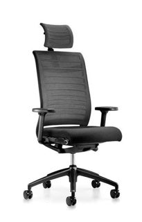 INTERSTUHL Drehstuhl Hero 275H mit Kopfstütze schwarz