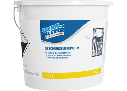 CLEAN & CLEVER Geschirrspülreiniger PRO33 10 kg