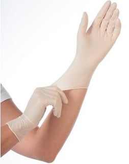 HYGONORM Latexhandschuhe 100 Stück gepudert Größe 8/M 240 mm weiß