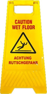 MOPPTEX Warnaufsteller "Achtung Rutschgefahr" gelb