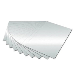 FOLIA Tonzeichenpapier 6761 10 Bögen 130 g/m² 50 x 70 cm silber glänzend
