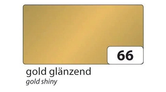 FOLIA Tonzeichenpapier 6766 10 Bögen 130 g/m² 50 x 70 cm gold glänzend