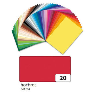 FOLIA Tonzeichenpapier 6420 DIN A4 100 Bögen 130 g/m² hochrot