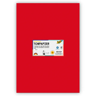 FOLIA Tonzeichenpapier 6318 DIN A3 50 Bögen 130 g/m² ziegelrot