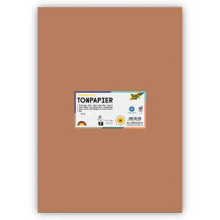 FOLIA Tonzeichenpapier 6375 DIN A3 50 Bögen 130 g/m² rehbraun