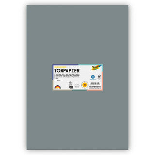 FOLIA Tonzeichenpapier 6384 DIN A3 50 Bögen 130 g/m² steingrau
