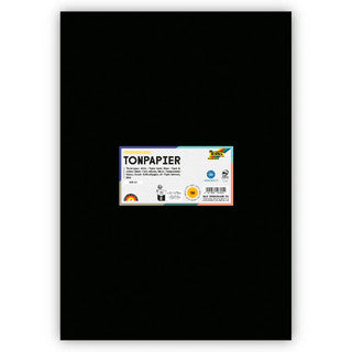 FOLIA Tonzeichenpapier 6390 DIN A3 50 Bögen 130 g/m² schwarz