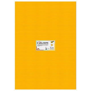 FOLIA Wellpappe 741014 10 Bögen 260 g/m² 50 x 70 cm gelb