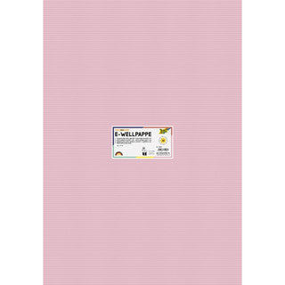 FOLIA Wellpappe 741026 10 Bögen 260 g/m² 50 x 70 cm rosa