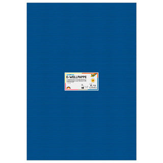 FOLIA Wellpappe 741034 10 Bögen 260 g/m² 50 x 70 cm blau