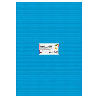 FOLIA Wellpappe 741033 10 Bögen 260 g/m² 50 x 70 cm pazifikblau