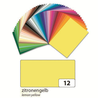 FOLIA Fotokarton 6112 10 Bögen 300 g/m² 50 x 70 cm zitronengelb