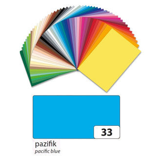 FOLIA Fotokarton 6133 10 Bögen 300 g/m² 50 x 70 cm pazifikblau