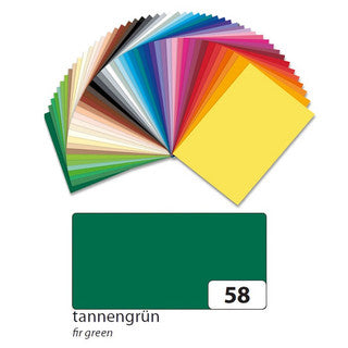 FOLIA Fotokarton 6158 10 Bögen 300 g/m² 50 x 70 cm tannengrün