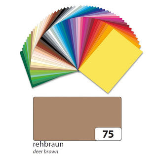 FOLIA Fotokarton 6175 10 Bögen 300 g/m² 50 x 70 cm rehbraun