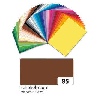 FOLIA Fotokarton 6185 10 Bögen 300 g/m² 50 x 70 cm schokobraun