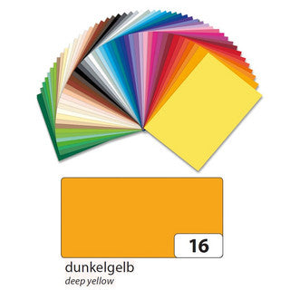 FOLIA Tonzeichenpapier 6716 10 Bögen 130 g/m² 50 x 70 cm dunkelgelb