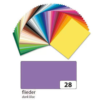 FOLIA Tonzeichenpapier 6728 10 Bögen 130 g/m² 50 x 70 cm flieder