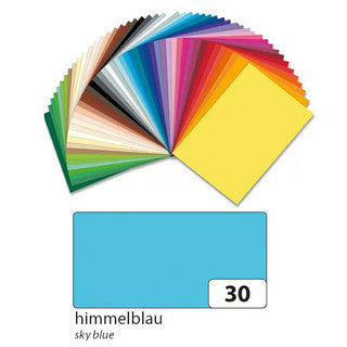 FOLIA Tonzeichenpapier 6730 10 Bögen 130 g/m² 50 x 70 cm himmelblau