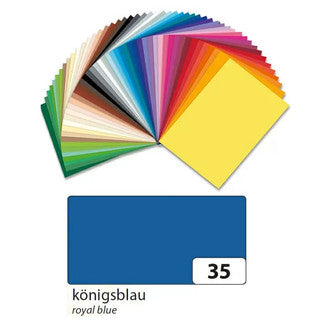 FOLIA Tonzeichenpapier 6735 10 Bögen 130 g/m² 50 x 70 cm königsblau