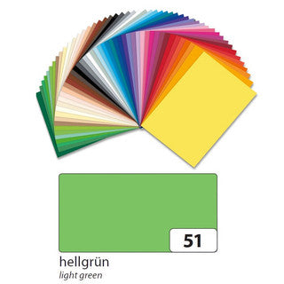 FOLIA Tonzeichenpapier 6751 10 Bögen 130 g/m² 50 x 70 cm hellgrün