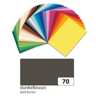 FOLIA Tonzeichenpapier 6770 10 Bögen 130 g/m² 50 x 70 cm dunkelbraun