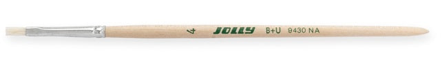 JOLLY Borstenpinsel 9430 12 Stück Nr. 4 4.5 mm natur
