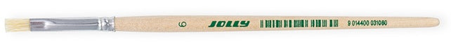 JOLLY Borstenpinsel 9430 12 Stück Nr. 6 6.3 mm natur