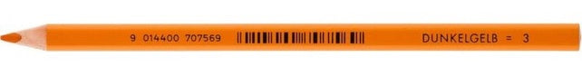 JOLLY Buntstift 3003 Supersticks Delta 12 Stück dunkelgelb