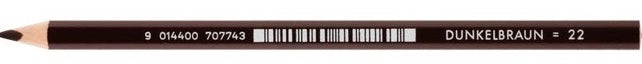 JOLLY Buntstift 3003 Supersticks Delta 12 Stück dunkelbraun