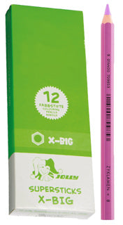 JOLLY Buntstifte 3099 X-BIG 12 Stück zyklamen